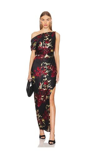 Halle Off Shoulder Midi Dress in Burgundy,Black. - size 0 (also in 10, 2) - NICHOLAS - Modalova