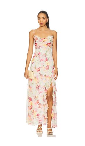 Kamila Ruffle Gown in Ivory. - size 0 (also in 6, 8) - NICHOLAS - Modalova