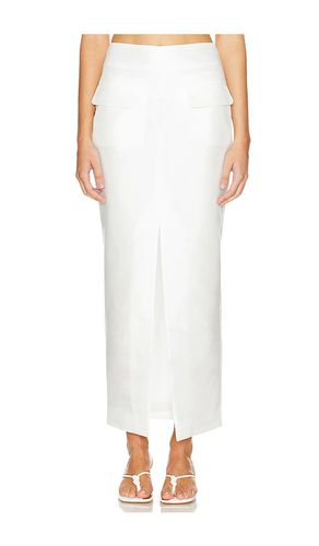 Carmella Front Split Pencil Skirt in White. - size 10 (also in 12, 2, 4, 6, 8) - NICHOLAS - Modalova