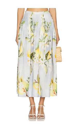 Amabelle Pintuck Midi Skirt in Baby Blue. - size 2 (also in 4, 6) - NICHOLAS - Modalova