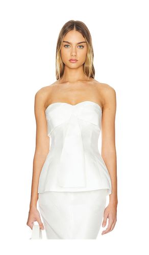 Coraline Strapless Fan Pleat Top in White. - size 10 (also in 2, 4, 6, 8) - NICHOLAS - Modalova