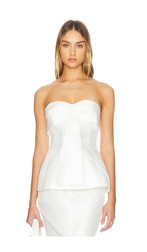 Coraline Strapless Fan Pleat Top in White. - size 10 (also in 6, 8) - NICHOLAS - Modalova