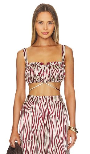 Tracy Button Front Crop Top in Brick. - size 10 (also in 4, 6) - NICHOLAS - Modalova