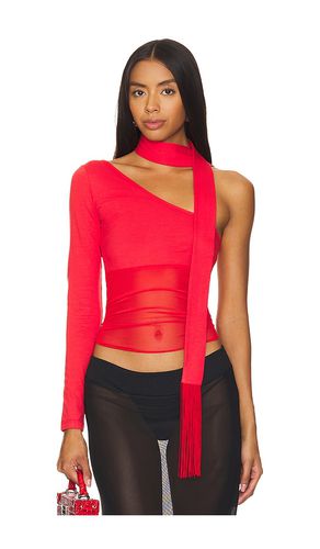 Asymmetric Neck Tie Top in Red. - size L (also in M, XL, XS) - NIIHAI - Modalova