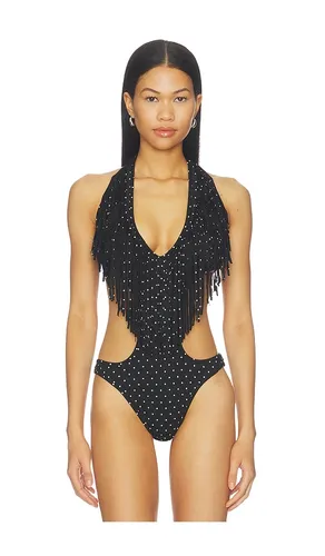 Fringe Bodysuit in Black. - size S (also in M, L, XL) - NIIHAI - Modalova