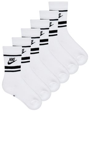 Pack Crew Socks in White. - size L (also in M, S, XL) - Nike - Modalova