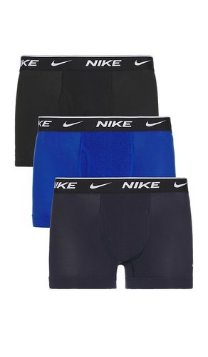 Essential Cotton Stretch Trunk 3 Pack in Blue. - size L (also in M, S, XL/1X, XXL/2X) - Nike - Modalova