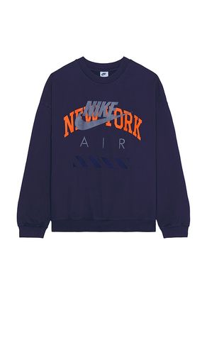 Air New York Crew Neck Sweatshirt in Blue. - size L (also in XL/1X, XXL/2X) - Nike - Modalova