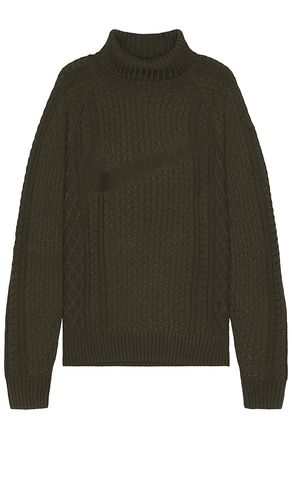 Cable Knit Turtleneck in Brown. - size L (also in M, S, XS, XXL) - Nike - Modalova