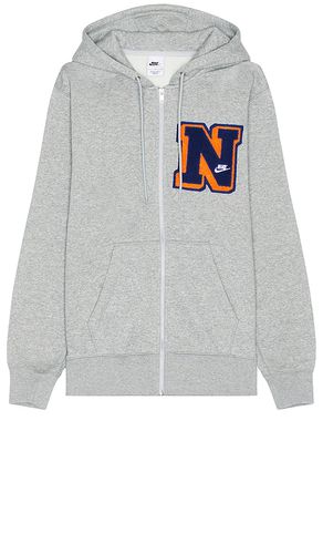 Full-Zip Pullover Hoodie in Grey. - size M (also in S, XL/1X) - Nike - Modalova