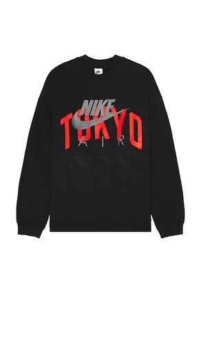 Air Tokyo Crew Neck Sweatshirt in Black. - size L (also in M, XL/1X) - Nike - Modalova