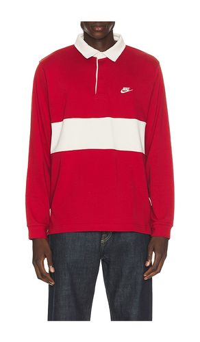 Club Long Sleeve Rugby Shirt in Red. - size L (also in M, S, XL/1X, XS, XXL/2X) - Nike - Modalova