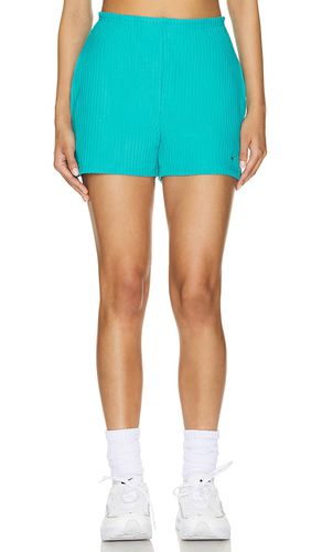 Chill Ribbed Short in Teal. - size L (also in M, S) - Nike - Modalova