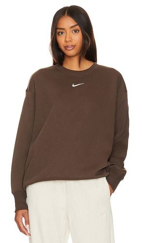 Oversized Crewneck Sweatshirt in Brown. - size M (also in XS) - Nike - Modalova