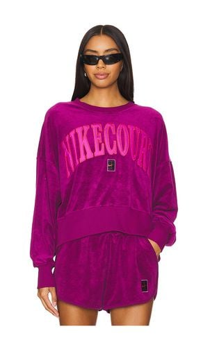 Court Heritage Tennis Sweatshirt in Fuchsia. - size L (also in M, S, XL, XS) - Nike - Modalova