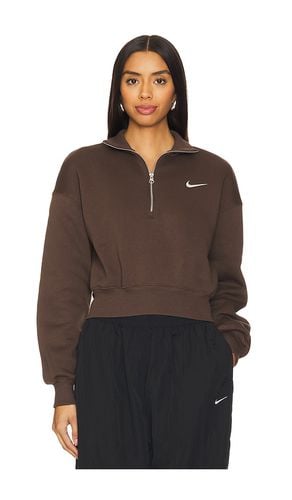 Phoenix Fleece Quarter Zip in Brown. - size L (also in M, S, XL, XS, XXL, XXS) - Nike - Modalova