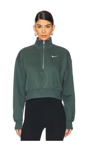 Phoenix Fleece Quarter Zip in Green. - size L (also in M, S, XL, XS, XXL, XXS) - Nike - Modalova