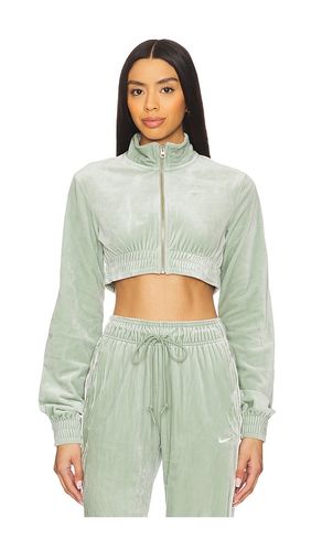 Velour Full-zip Top in Sage. - size L (also in M) - Nike - Modalova