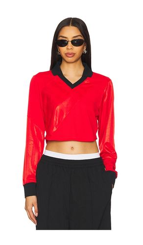 Long Sleeve Crop Jersey in Red. - size L (also in M, S, XL, XS) - Nike - Modalova