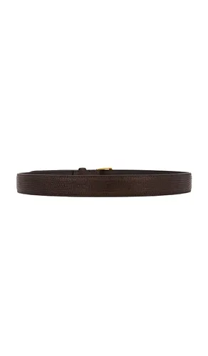 Sloane Embossed Lizard Belt in Brown. - size 70 (also in 75, 80) - NILI LOTAN - Modalova