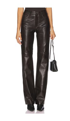 Joan Leather Pant in Brown. - size 2 (also in 4) - NILI LOTAN - Modalova