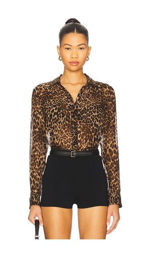 Gaia Slim Shirt in Brown. - size L (also in M, S, XS) - NILI LOTAN - Modalova