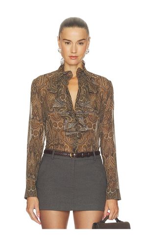 Lily Blouse in Brown. - size XS (also in S, M, L) - NILI LOTAN - Modalova
