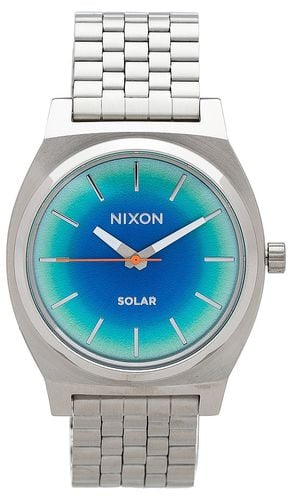 Time Teller Solar Watch in Metallic - Nixon - Modalova