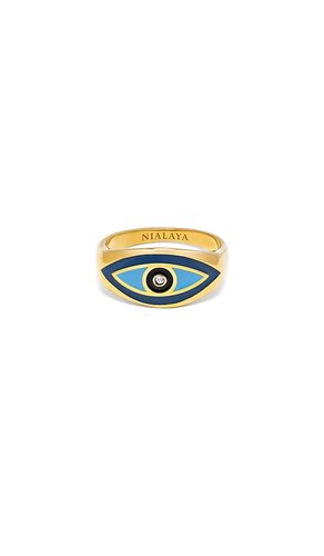 Evil Eye Ring in . Taglia 10. Also in 11, 9 - Nialaya - Modalova