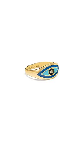 Evil eye ring in color metallic size 9 (also in 10, 11) - Nialaya - Modalova