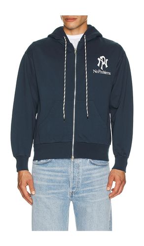 Nyp Zip Through Hoodie in Blue. - size M (also in S) - No Problemo - Modalova
