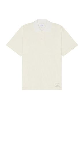 Espen Loose Printed Short Sleeve Polo in White. - size L (also in M, S, XL/1X) - Norse Projects - Modalova