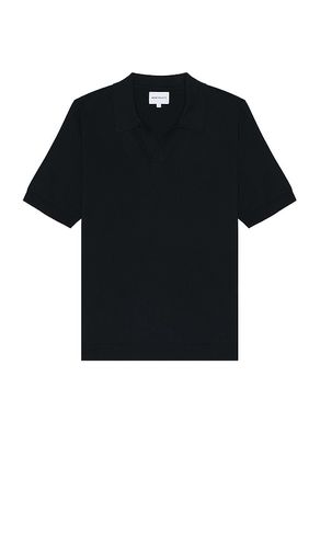 Leif Cotton Linen Polo in Black. - size L (also in S, XL/1X) - Norse Projects - Modalova