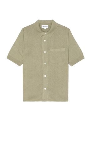 Rollo Cotton Linen Short Sleeve Shirt in Grey. - size L (also in M, S, XL/1X) - Norse Projects - Modalova