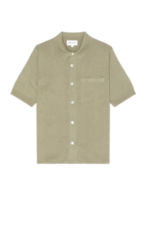 Rollo Cotton Linen Short Sleeve Shirt in Grey. - size M (also in S) - Norse Projects - Modalova