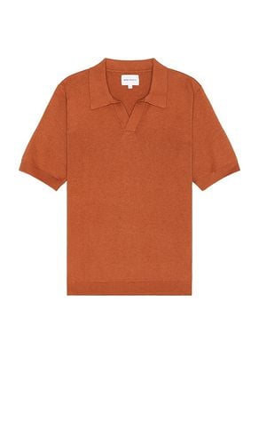 Leif Cotton Linen Polo in Rust. - size L (also in M, S, XL/1X) - Norse Projects - Modalova