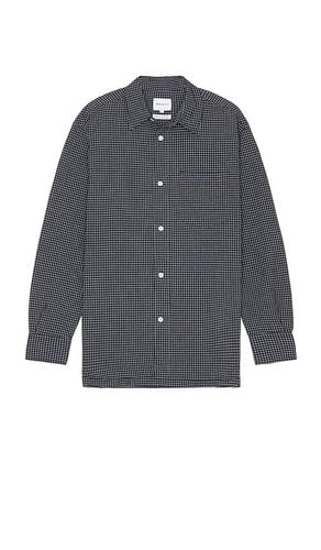 Mo Check Oversized Shirt in Navy. - size L (also in M, S, XL/1X) - Norse Projects - Modalova