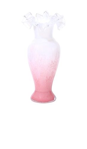 Peony Frost Ruffled Vase in - Noon & Moon - Modalova