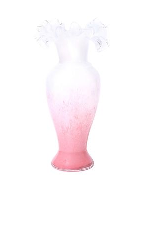 Peony Frost Ruffled Vase in - Noon & Moon - Modalova