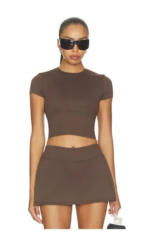 Matte Corset Crop Top in Brown. - size M (also in S, XL, XS, XXS) - NikeSKIMS - Modalova