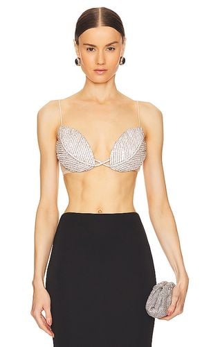 Yasmin Bralette in Metallic Silver. - size L (also in M) - Nue Studio - Modalova