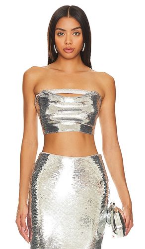 X Revolve Arielle Top in Metallic Silver. - size S (also in XS) - Nue Studio - Modalova