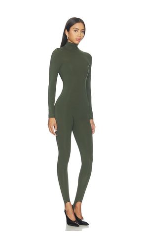 Naked Turtleneck Stirrup Jumpsuit in Olive. - size M (also in S, XL) - Naked Wardrobe - Modalova