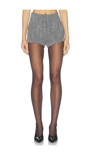 Suiting Herringbone Hot Pants in Black. - size M (also in S, XS) - Naked Wardrobe - Modalova