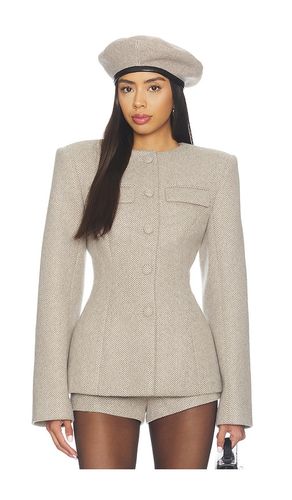 Chevron Suited Button Up Blazer in . - size S (also in XS, M, L, XL) - Naked Wardrobe - Modalova