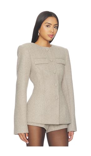 Chevron Suited Button Up Blazer in . Size L. Also in M, XL, XS - Naked Wardrobe - Modalova