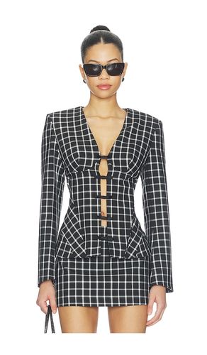 Large Check Suiting Blazer in Black. - size L (also in M, S, XL, XS) - Naked Wardrobe - Modalova