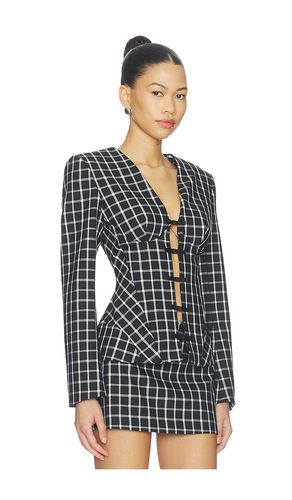 Large Check Suiting Blazer in Black. - size L (also in M, S, XL, XS) - Naked Wardrobe - Modalova