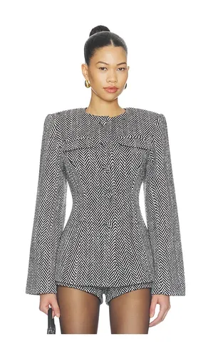 Suited Button Up Blazer in Black. - size L (also in M, S, XL, XS) - Naked Wardrobe - Modalova
