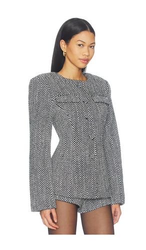 Suiting Herringbone Sculpt Blazer in Black. - size M (also in S) - Naked Wardrobe - Modalova